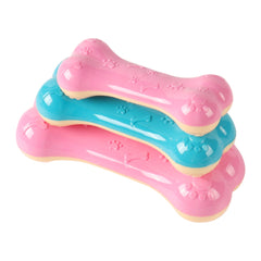 New Pet Dog Toy Interactive Rubber Pet Dog Cat Puppy Chew Toys Bone Shape Teeth Chew Toys Tooth Cleaning Dog Toys