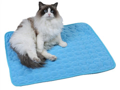 Washable Cooling Mat for Pet Breathable Blanket Ice Pads Bed Mat Car Seat Sofa Cushion Summer Dogs Cat