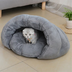 Pet Bed for Cats Soft Nest Dogs Kennel Soft Cushion Kennel Puppy Washable Plush Cat Mat Warm Sleeping Blanket Cat Supplies