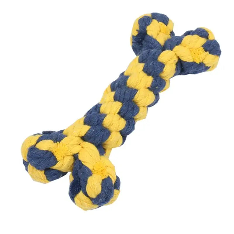 1pc Small Cute Dog Toys Pet Rope Toy Weaving Duck Shape Bite-Resistant Dog Teething Toy Dog Chew Rope Pet Training Supplies