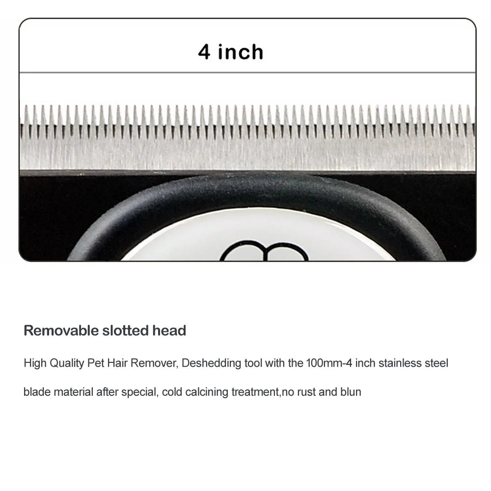 Pet Grooming Comb Puppy Hair Remover Brush Detachable Clipper Attachment Hair Finishing Trim Tool For Cats Cleaning Pet Supplies