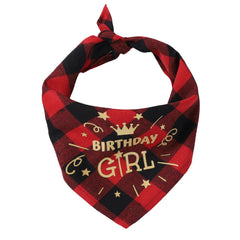 NONOR Birthday Pet Bandanas Collar for Dogs Cats Cotton Triangular Bibs Scarf Collar Pet Items Puppy Accessories