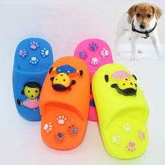 Pet Products Dog Chew Squeak Toys Slipper Shaped Sound Chewing Playing Toy for Pet Cats Puppy Teeth Cleaning Funny Squeaker Toys