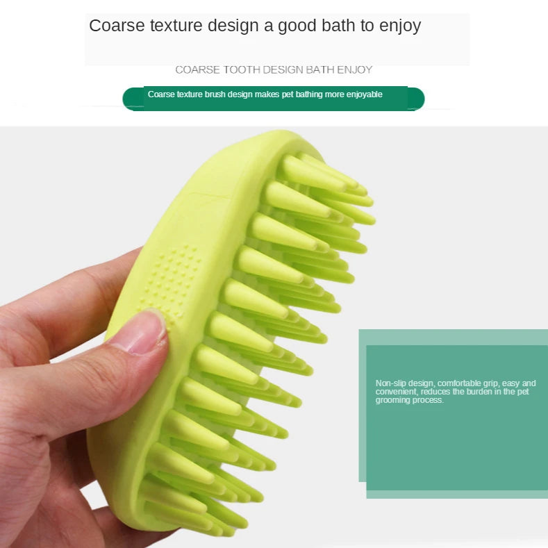 Pet Bath Supplies Silicone Dog Bath Brush Massage Brush Cat Comb