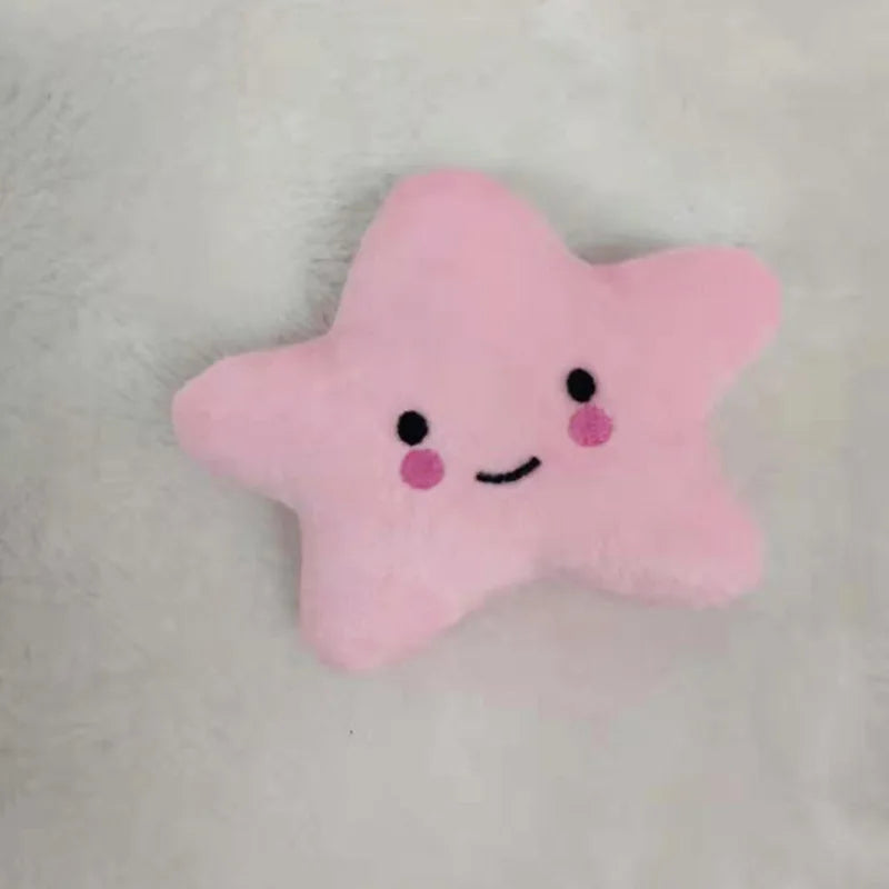 Soft Fleece Chew Pet Dog Toys Cute Squeaky Puppy Toy Small Dogs stars Shape Dog Accessories