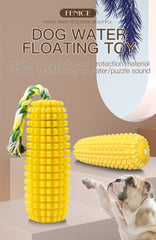 Fenice Corn Pet Toy Interactive Toys Dog Chew Tooth Cleaning Vocalize Squeak Toothbrush Molar Pet Supplies Floatable