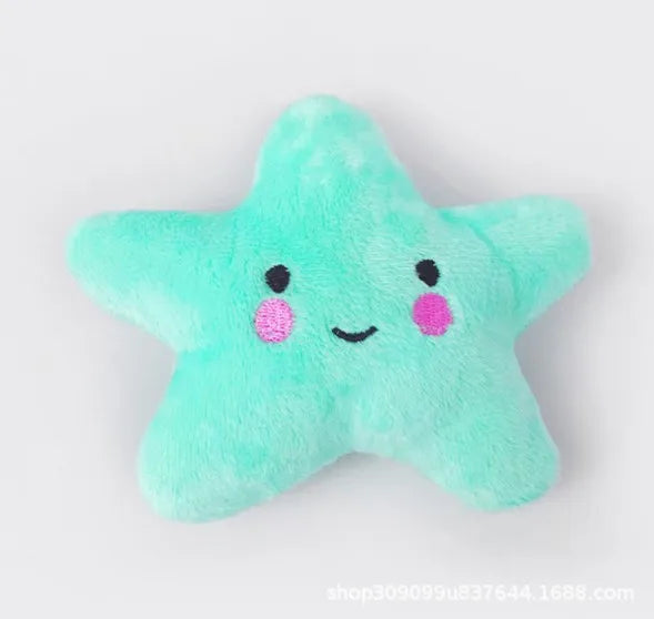 Soft Fleece Chew Pet Dog Toys Cute Squeaky Puppy Toy Small Dogs stars Shape Dog Accessories