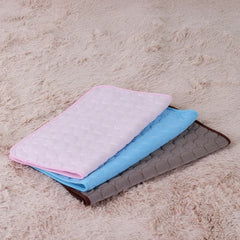 Washable Cooling Mat for Pet Breathable Blanket Ice Pads Bed Mat Car Seat Sofa Cushion Summer Dogs Cat