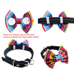 30/50pcs Dog Collars with Slidable Dog Bow Tie Charm Style Bowties Pet Dog Collar Decoration Accessories for Small Middle Dog