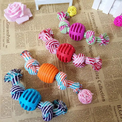 1 Pcs Pets Dogs Pet Supplies Pet Dog Puppy Cotton Chew Knot Toy Durable Braided Bone Rope Funny Toys Pet Supplies