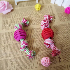 1 Pcs Pets Dogs Pet Supplies Pet Dog Puppy Cotton Chew Knot Toy Durable Braided Bone Rope Funny Toys Pet Supplies