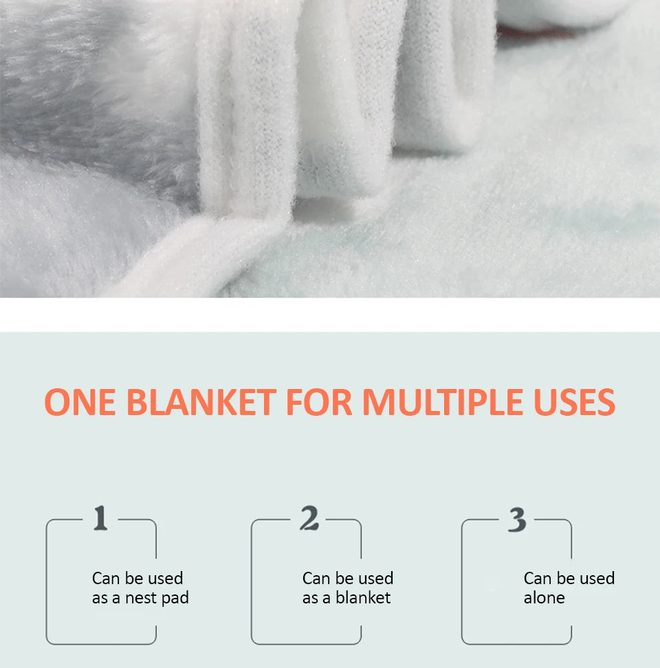 Soft Coral Fleece Sleeping Dog Bed Blanket For Small Medium Large Dog Cat Bed Mat Cute Animal Printed Warm Pet Kennel Blanket