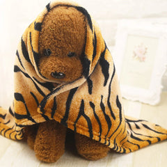 Pet Dog Cat Blankets Mat Towel Rainbow Tiger Soft Warm Wool Coral Fleece Sleeping Mattress Cushion Pad