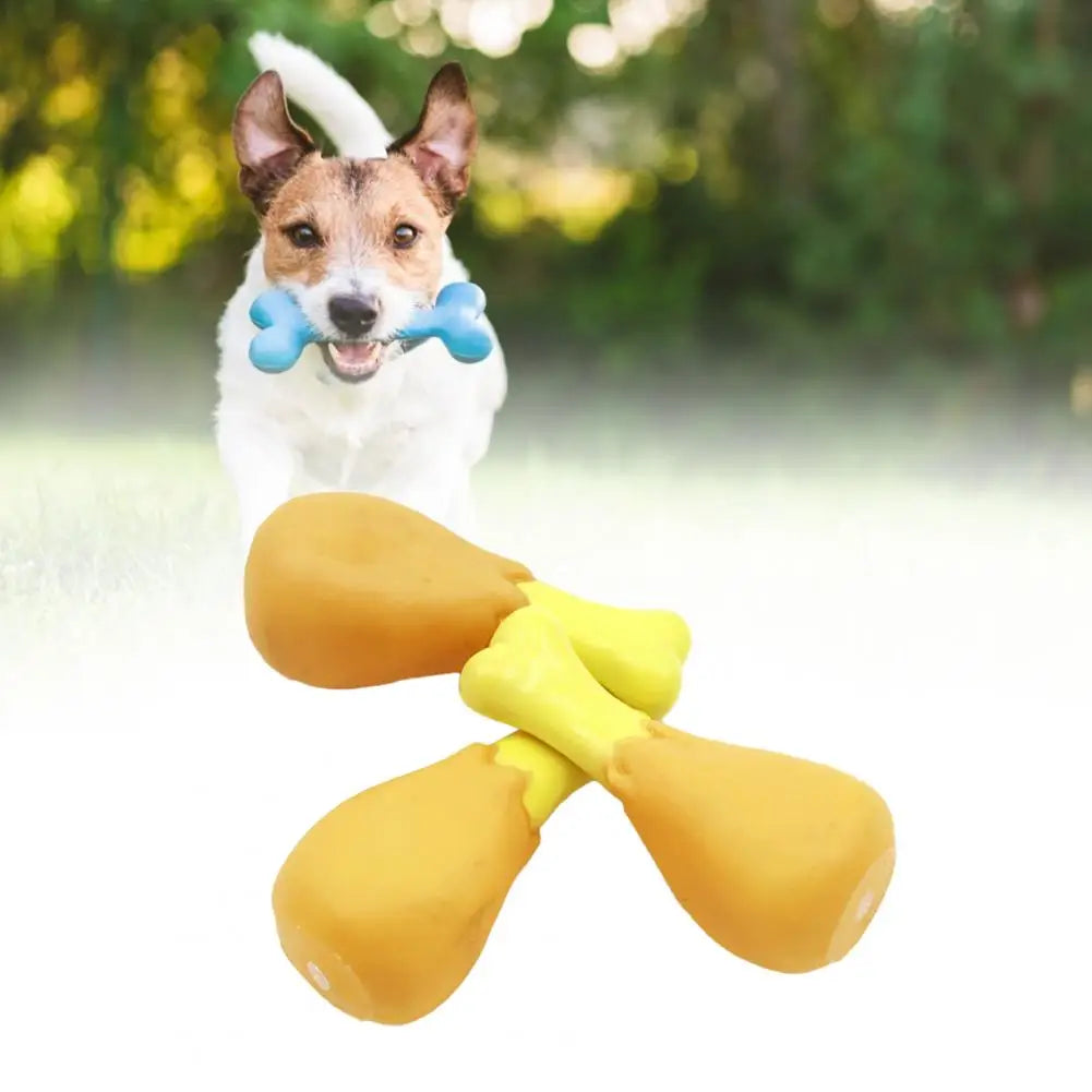 Haustier Hund Spielzeug Gummi Huhn Bein Welpen Sound Squeaker Chew Spielzeug für Welpen Katze Interaktive Pet Supplies