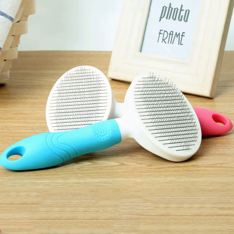 Pet Combing Cleaning Bathe Brush Automatic Hair Removal Comb Artifact Dog And Cat Massage Self-Cleaning Needle Comb Supplies