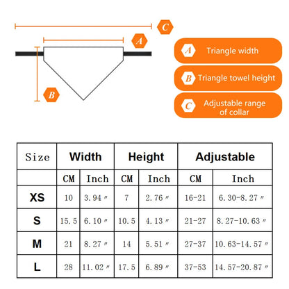 New Adjustable Dog Bibs For Small Dogs Collars Tie Necktie Cat Scarf Puppy Bandanas For Cat Triangular Bow Ties Pet  Grooming 35