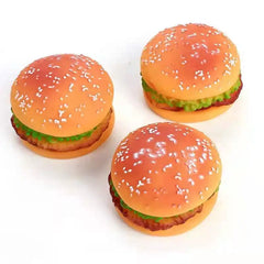 Toys For Dog Simulation Hamburger Shaped Pet Dog Toys Funny Sound Squeak Toy For Dogs Cats Training Playing Chewing fidget toys