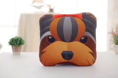 Simulation Pet Dog Print Pillow Cushion Puppy Pattern Sleeping Blanket Cushion Home Decoration Pillow Blanket