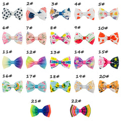 30/50pcs Dog Collars with Slidable Dog Bow Tie Charm Style Bowties Pet Dog Collar Decoration Accessories for Small Middle Dog