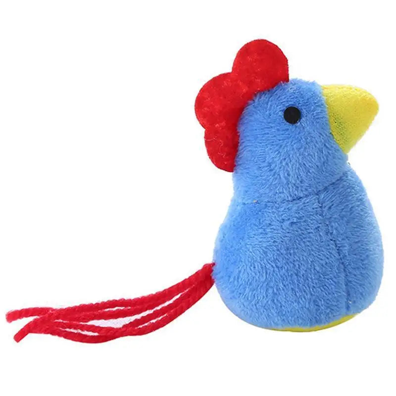 Legendog 1pc Bite Resistant Cat Chew Toy Chicken Shape Interactive Plush Kitten Catnip Toy Cat Biting Toys Pet Supplies