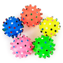 Pet Dog Puppy Thorny Round Ball Molar Teeth Cleaning Chewing Squeaky Sound Toy dog accessories dog toys игрушки для собак