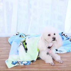 Pet dog kennel blanket mat dog autumn winter warm blankets thickening coral fleece blanket four seasons general