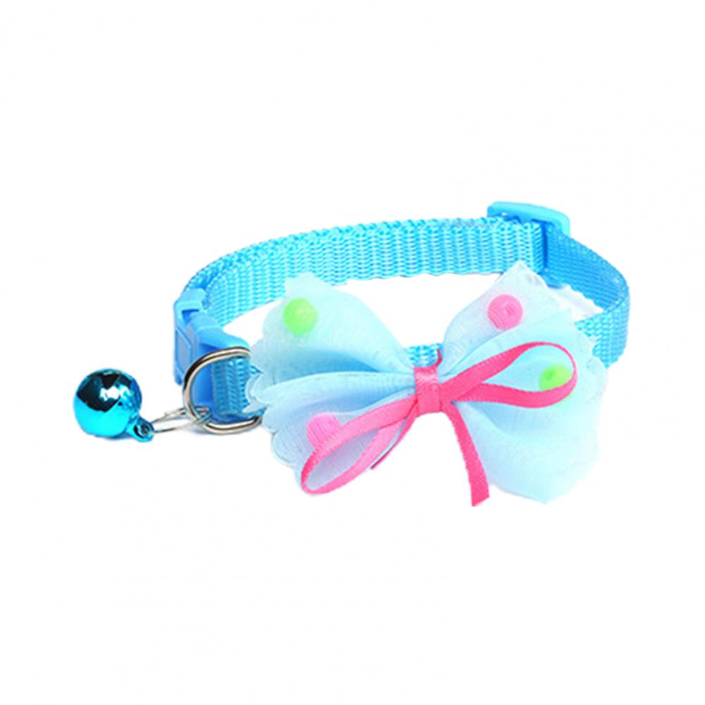 Pet Collar Bow-knot Decor Adjustable Neck Small Kitten Puppy Collar With Bell для собак