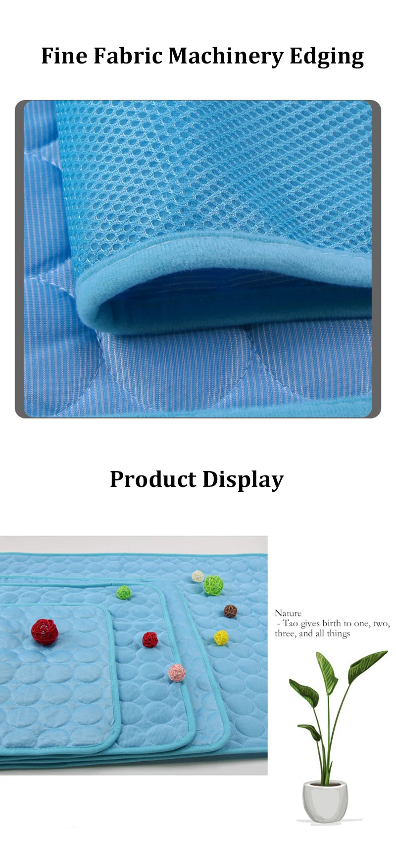 Washable Cooling Mat for Pet Breathable Blanket Ice Pads Bed Mat Car Seat Sofa Cushion Summer Dogs Cat