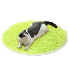 Solid Color Pet Sleep Mat Round Fluffy Soft Warm Dog Bed Blanket Pet Blanket Pet Pad For Cat Pet Supplies