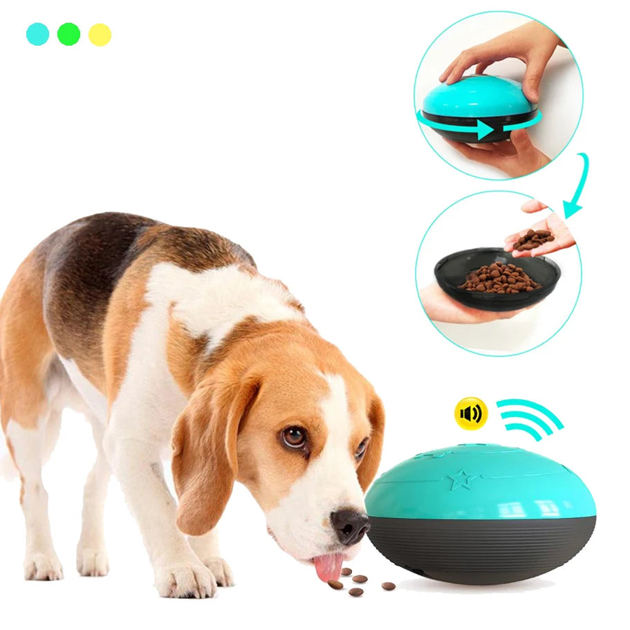 Pet Dog Squeaky Feeding Toy Soft Cute Pet Ball Toy Squeak Interactive Dog Chew Toy Slow Feed Ball for Small Medium Large Dog