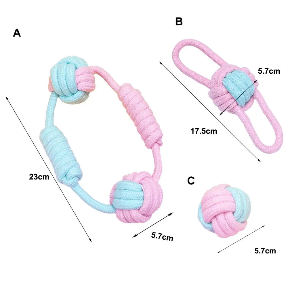 Chew Toys Bite Resistant Eco-friendly Pet Braided Rope Ball Toy Pet Dogs Rope Ball Molar Toy Pet Supplies mascotas