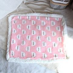 Thick Lamb Fleece Pet Dog Blanket Soft Flannel Cat and Dog Cushion To Keep Warm Cat and Dog Sleeping Blanket Winter Pet Cushion