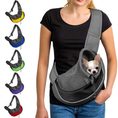 Pet Dog Cat Sling Carrier Breathable Travel Safe Sling Bag Puppy Kitten Outdoor Mesh Oxford Single Comfort Handbag Tote Pouch