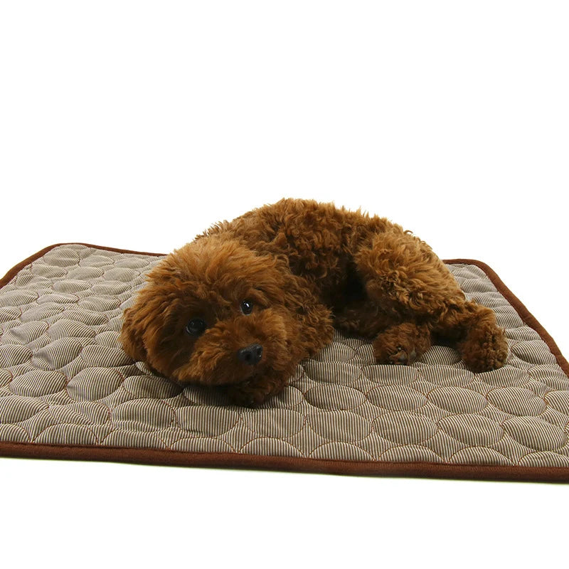 Washable Cooling Mat for Pet Breathable Blanket Ice Pads Bed Mat Car Seat Sofa Cushion Summer Dogs Cat