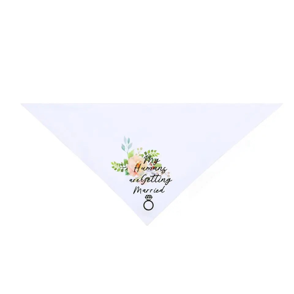 Sublimation Blank Pet Dog Bandana Cat Puppy Kerchief Pet Triangle Bandage Pet Neckerchief Scarf Dog Saliva Towel For Wedding