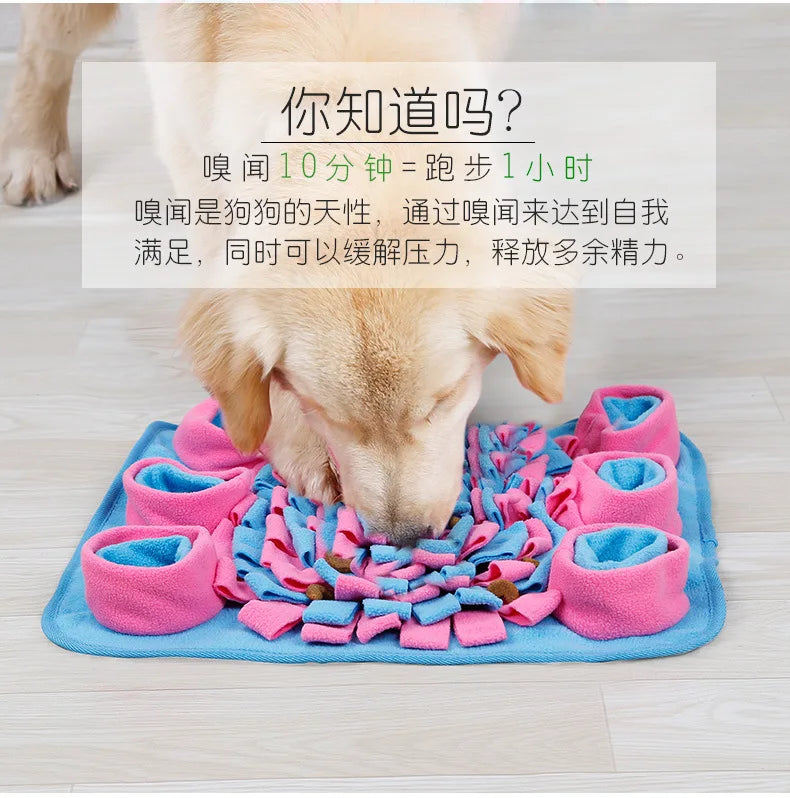 Dogs,cats sniffing mats Pets sniffing mats consume energy Slow food bowl training dogs to practice sniffing blankets