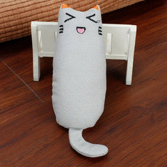 Funny Interactive Plush Toy Cat Grinding Catnip Toys Pet Kitten Chewing Toy Claws Thumb Bite Cat Mint For pet Teeth toys