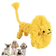 1pc Small Cute Dog Toys Pet Rope Toy Weaving Duck Shape Bite-Resistant Dog Teething Toy Dog Chew Rope Pet Training Supplies