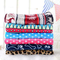 Dog mat Blanket Fleece Pet Blanket For Dogs And Cats Bed For Big Dogs Leopard Print Cat Mat Soft Cushion Warm Quilt Cotton Terry