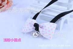 2016 New Pet Bow Collar Pet accessories Dog ang Cat collar Pet supply 50pcs 6825