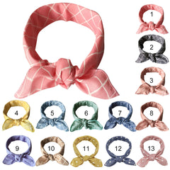 Fashion Plaid Dots Style Winter Pet Bandanas Cotton Washable Dog Bandanas Scarf Bowties Collar Pet Square Bib For Puppies Kitten