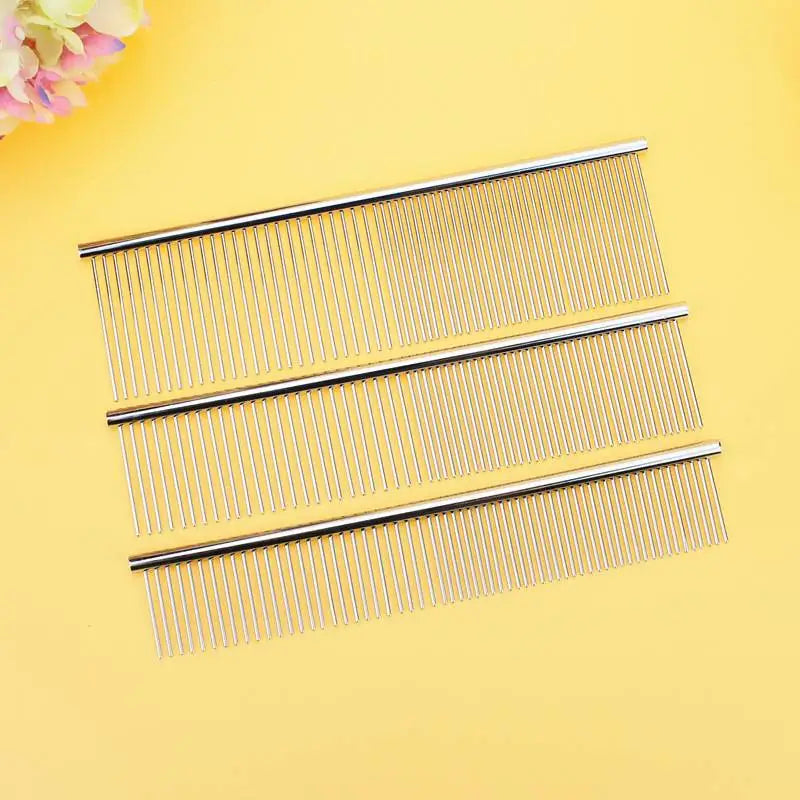 Durable Stainless Steel Dog Grooming Comb Tools for Dogs Cats Pet Hair Brushes Antirust Dog Comb Brush High Quality Pet Products