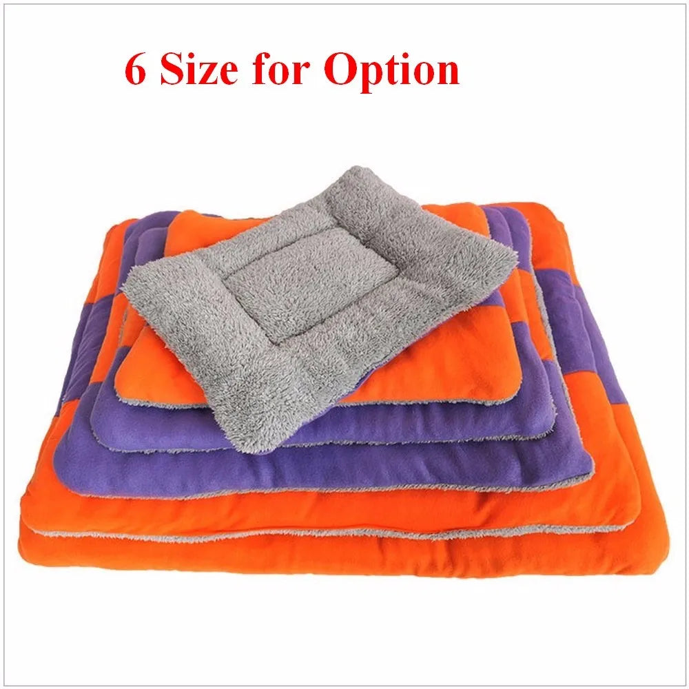 Pet Cat Dog Mat Puppy Small Animal Soft Warm Cushion Double Side Using Fluffy Washable Pet Cushion Blanket Bed Cat Kennel 1-6