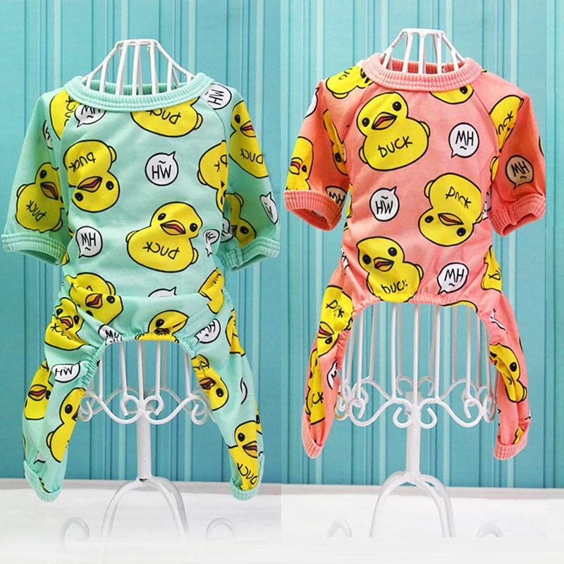 Pet Dog Clothes Soft Puppy Pajamas Printing Outfits Pet Clothing for Small Dogs t shirts Spring Yorkies Chihuahua Clothes