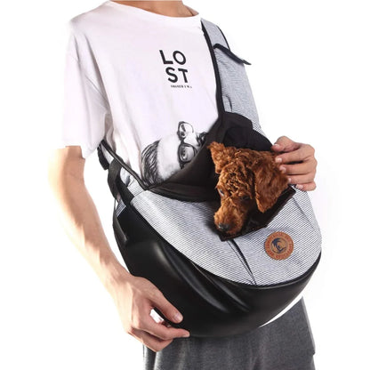 Pet Travel Bag Small Dog Cat Sling Carriers Hands Free Pet Puppy Reversible Pet Bag for Puppy Small Dogs and Cats