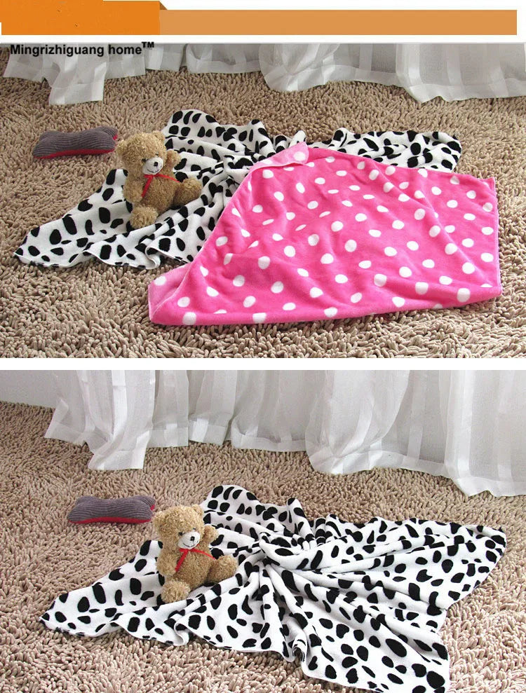 1PC Warm Pet Bed Mat Cover Small Medium Large Towls Paw Handcrafted Print Cat Dog Fleece Soft Blanket Puppy Winter Pet  OZ 005