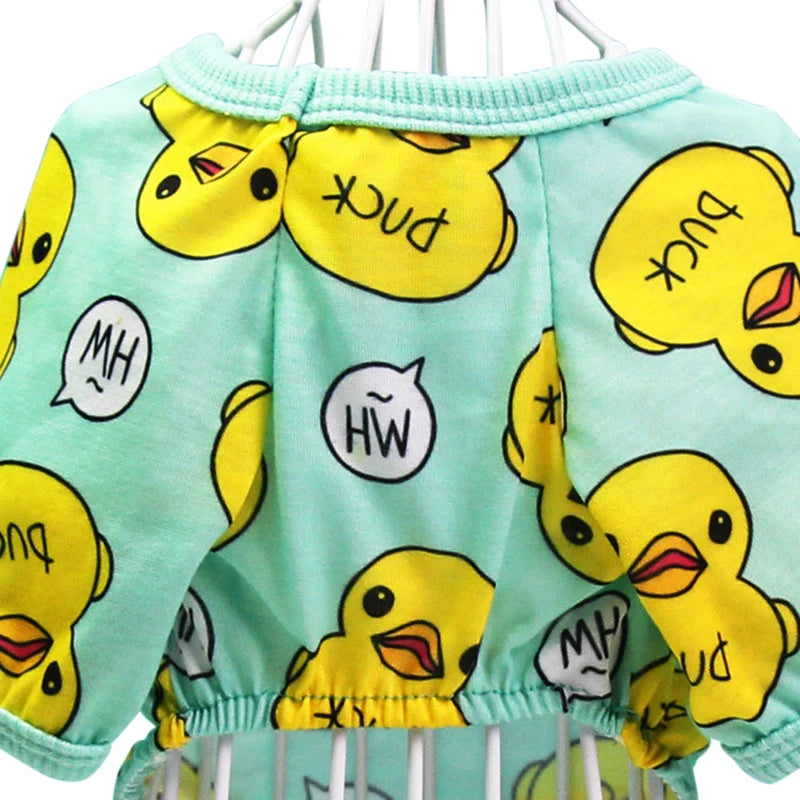 Pet Dog Clothes Soft Puppy Pajamas Printing Outfits Pet Clothing for Small Dogs t shirts Spring Yorkies Chihuahua Clothes