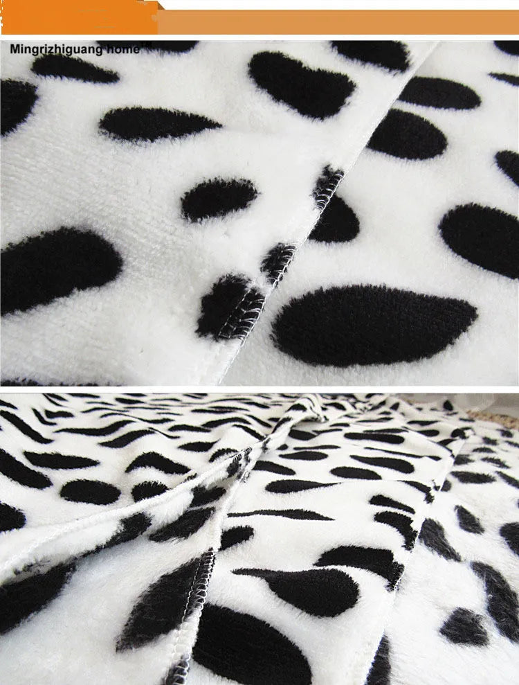 1PC Warm Pet Bed Mat Cover Small Medium Large Towls Paw Handcrafted Print Cat Dog Fleece Soft Blanket Puppy Winter Pet  OZ 005