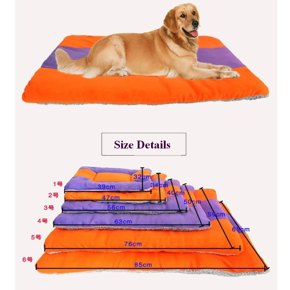 Pet Cat Dog Mat Puppy Small Animal Soft Warm Cushion Double Side Using Fluffy Washable Pet Cushion Blanket Bed Cat Kennel 1-6