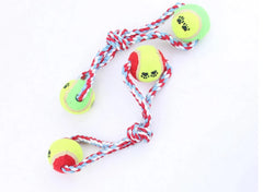 FREE SHIPPING 2016 PET DOG SQUEAKY CHEW ROPE BALL FUN PLAY TRAINING TOYS GOOD BOY JS-906